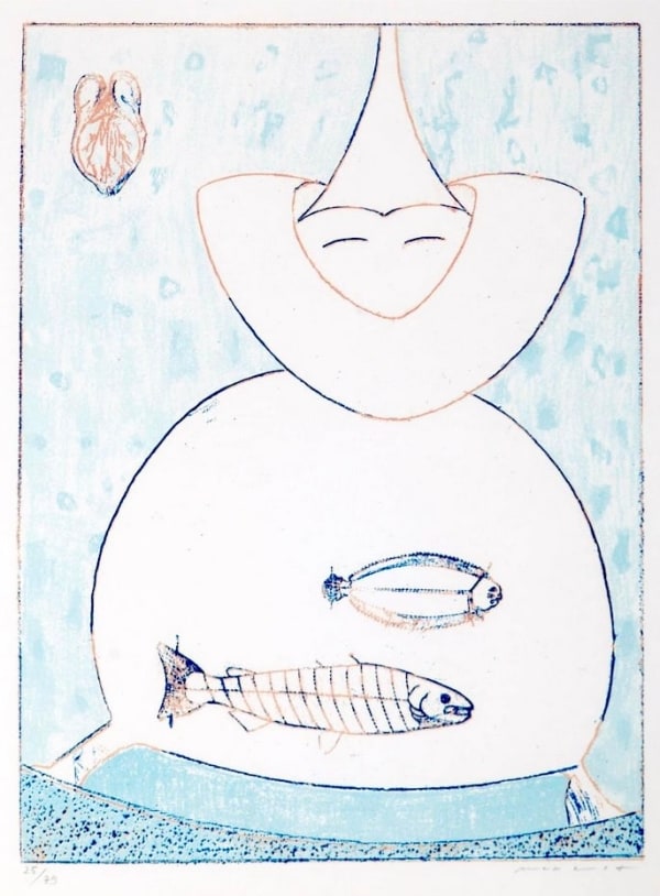 MAX ERNST, Zu: Pierre Hebey, Festin (IX) , 1974