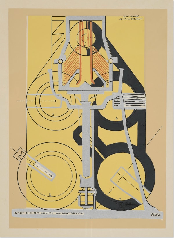 FRANCIS PICABIA, Petite solitude au milieu des soleils, 1915 / Issue de l'album "Art d'aujourd'hui, maîtres de l'art abstrait" / Sérigraphie exécutée en 1953, 1953