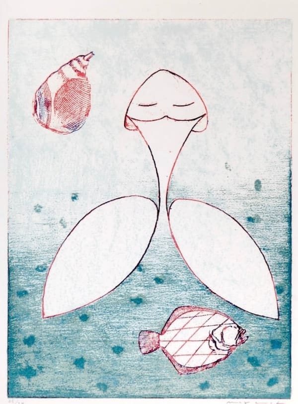 MAX ERNST, Zu: Pierre Hebey, Festin (V) , 1974