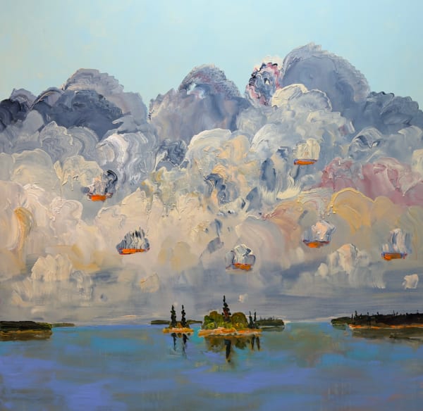 Paddling Home, Water So Blue, 2025