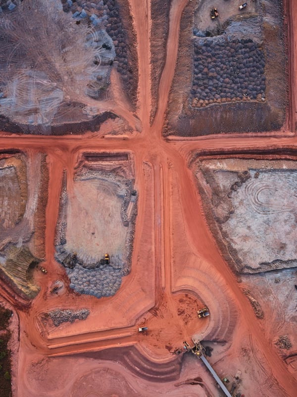 Copper Ore Yards #1, Kamoa Kakula, Democratic Republic of Congo, 2024