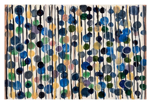 Landon Mackenzie, Sayulita Suite (Curtain with Dots), 2023