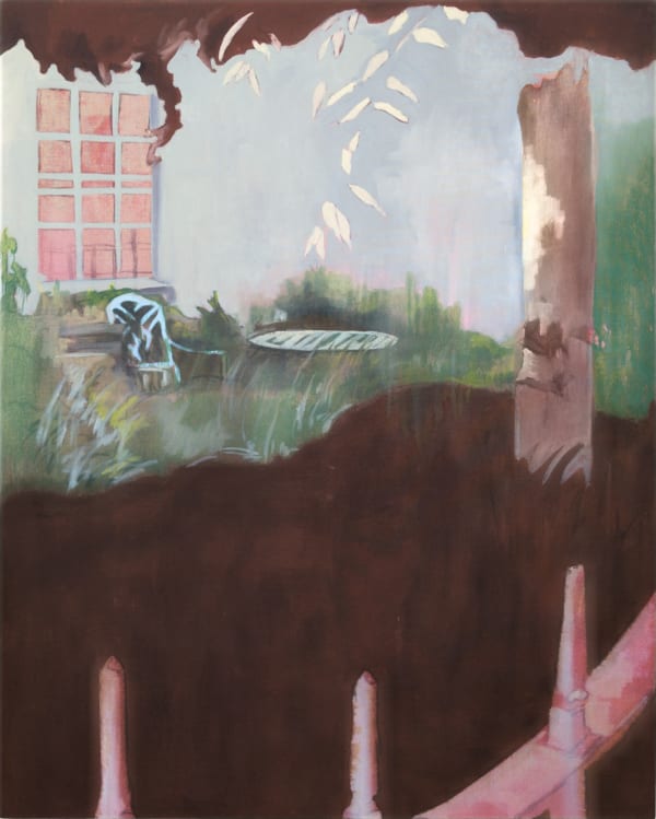 Garden in Bath (Maroon), 2024