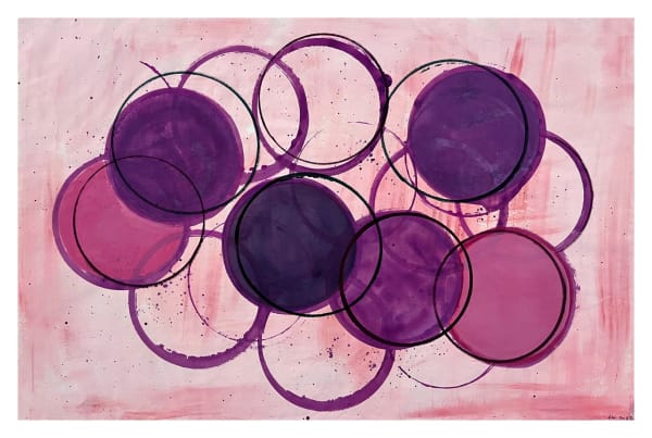Landon Mackenzie, Sayulita Suite (Pink with Purple Dot), 2023
