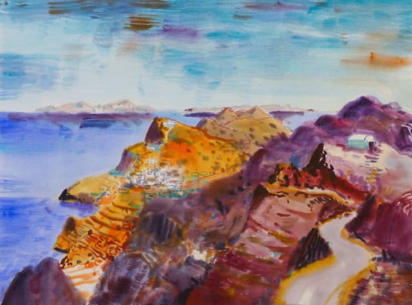 View of Kastro, Sikinos, Looking East to Ios and Naxos, 2024