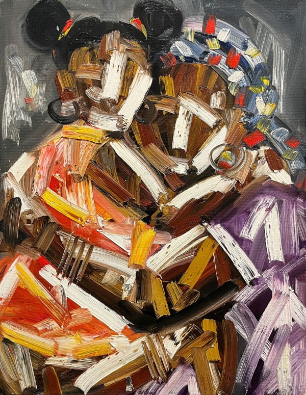 Moses Salihou Chaleur Maternelle 2, 2025 oil on canvas 24 x 18 in.