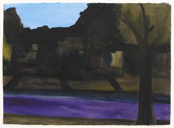 Ann MacIntosh Duff Evening in the City, 1985 watercolour on paper 22 x 30 in.