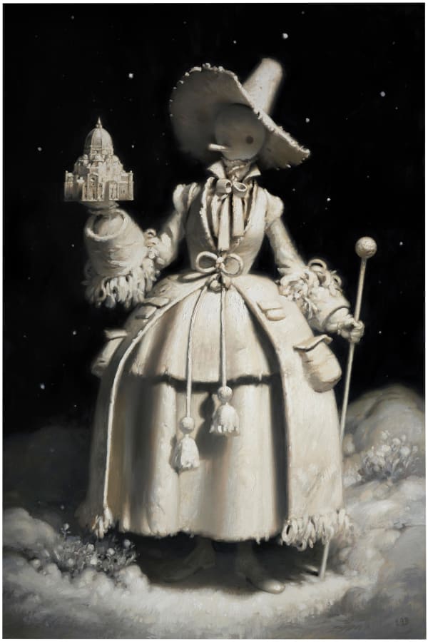 Stephen Appleby-Barr Builder, 2023 oil on linen 70 3/4 x 47 1/4 in.