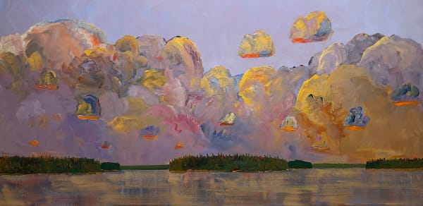 Greg Hardy, Water And Sky Glowing, 2024
