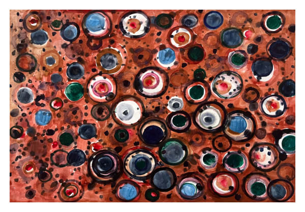 Sayulita Suite (Terracotta with Dots), 2023