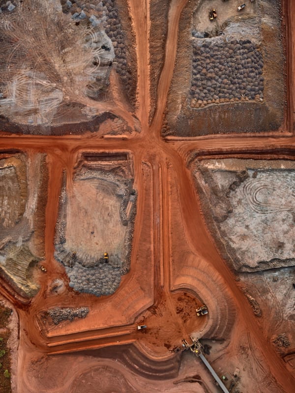 Copper Ore Yards #1, Kamoa Kakula, Democratic Republic of Congo, 2024