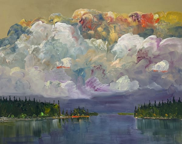 Greg Hardy Wild Night, 2025 acrylic on linen 48 x 60 in.