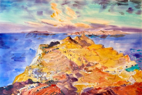 Sikinos From Above Looking East, 2024