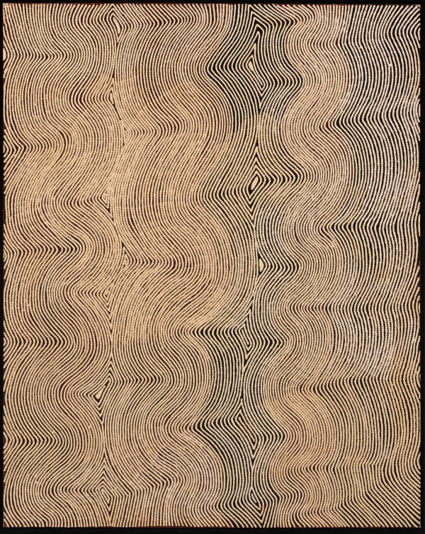 Ray James Tjangala Untitled, from Tingari Tjukurrpa cycle, 2004 Synthetic polymer paint on linen 153cm x 122cm