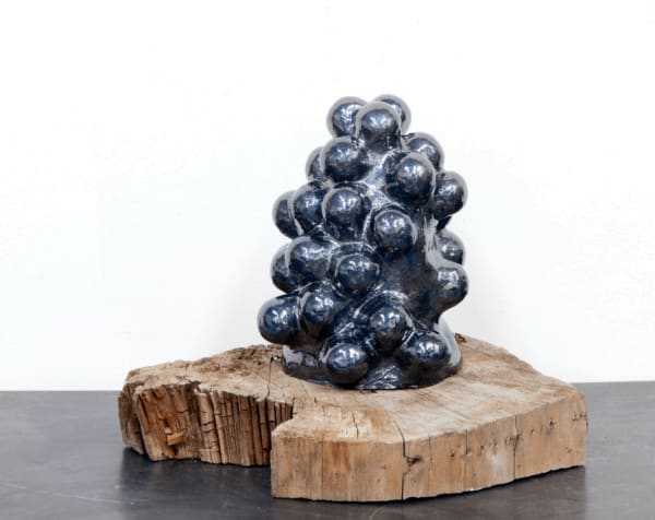 Claudia Terstappen Pleasant Surprise , 2021 glazed ceramic, wood 28 x 46 cm