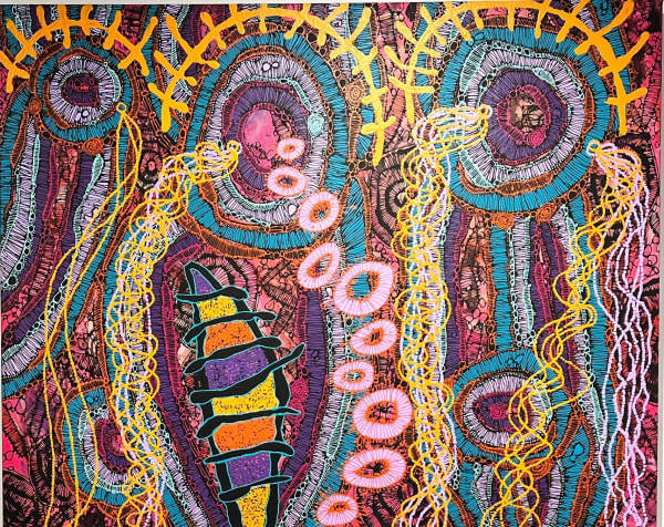 Jackie Wirramanda, Walking on Country #17, 2024