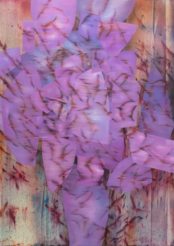 Reza Nosrati Untitled (From the Chaos Series) Oil on canvas 74 x 53