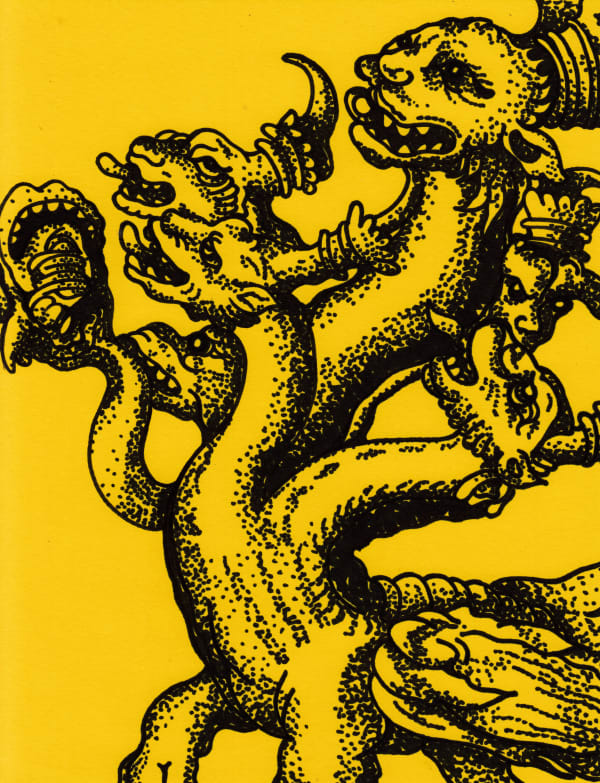 Alex Mihalko Gold 29, 2024 Sharpie on Paper 11 in x 8.5 in