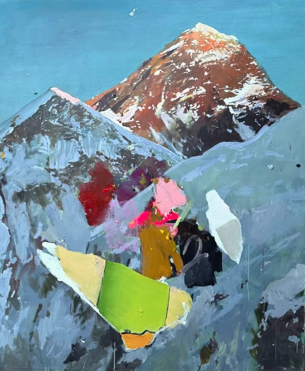 Michael Harnish Exit music, 2024 Acrylic and oil on canvas 72 x 60 in