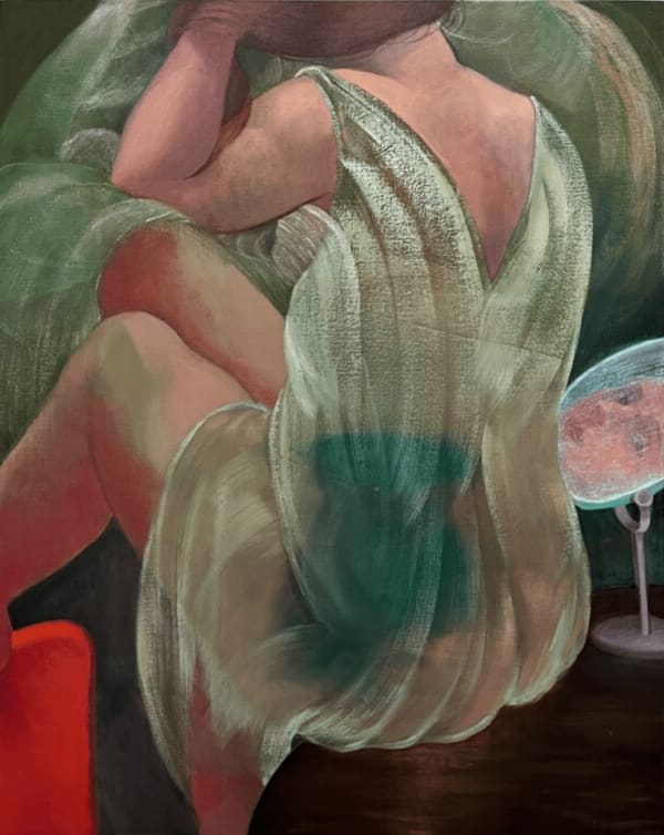 Lindsey Jean McLean I am the Vase, 2024 oil on linen 39 x 31 inches