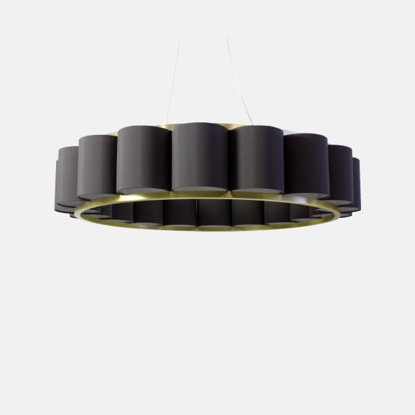 Bibendum Satin Brass Chandelier