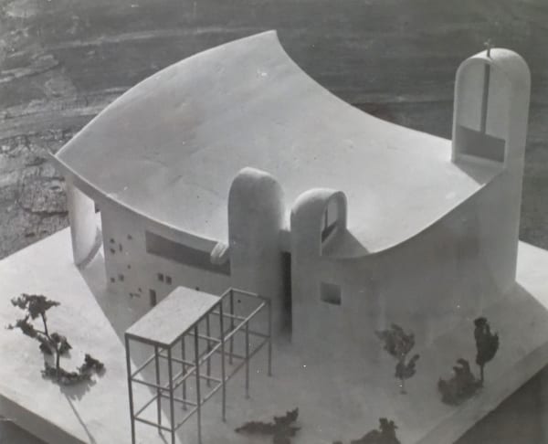 Lucien Hervé, Macquette de la Chapelle de Ronchamp, Architecte: Le Corbusier