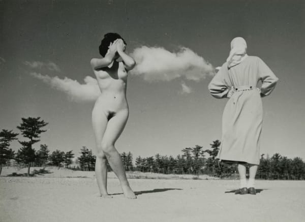 Minayoshi Takada, Untitled (Nude with Clothed Woman), c. 1950