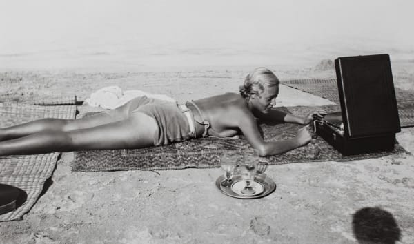 Jacques Henri Lartigue, Chou Valton, Garoupe beach, Cap d’Antibes, July, 1932
