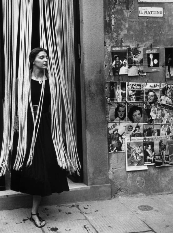 Ruth Orkin, Jinx Through The Beads, Florence, Italy, 1951