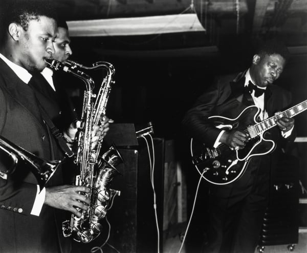 Ernest C. Withers, B.B. King performing at night club May, 1970
