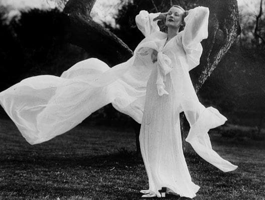 Martin Munkácsi, Peignoir in a Soft Breeze, Harper's Bazaar, June, 1936