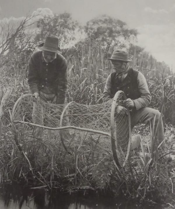 P. H. Emerson, Setting up the Bow Net, 1886