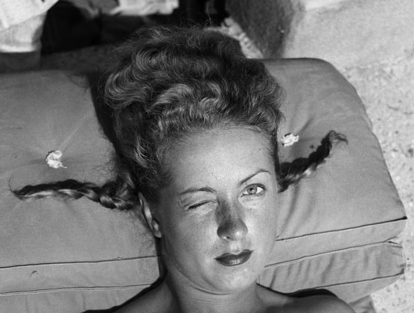 Jacques Henri Lartigue, Danielle Darrieux, Eden Roc, Septembre, 1941