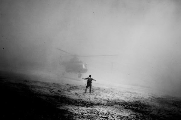 Paolo Pellegrin, Helicopter used by U.S. and Afghan drug interdiction troops. Afghanistan, 2006