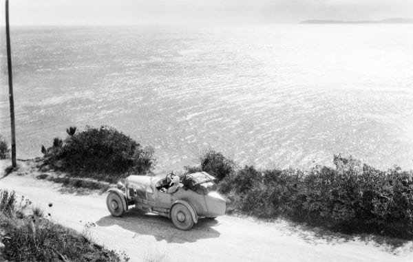 Jacques Henri Lartigue, Bibi in Cyclecar, Mediterranean Sea, 12 September, 1927