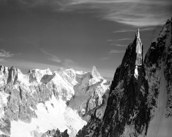 Bradford Washburn, Aiguille de la République, Chamonix, 1958