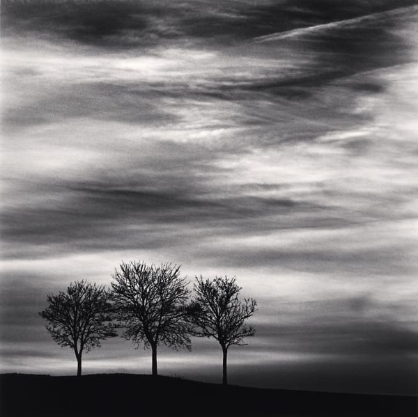 Michael Kenna, Three Trees at Dusk, Fain les Moutiers, Bourgogne, France, 2013