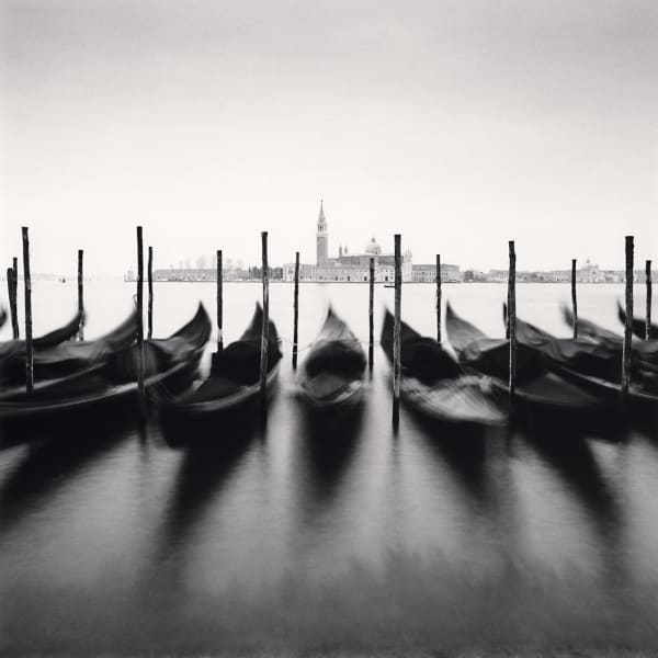 Michael Kenna, December Gondolas, Venice, 2017