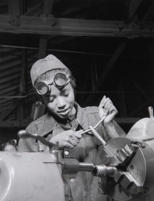 Gordon Parks - NYA (National Youth Administration) Student Training for a Defense Job, Bethune-Cookman College, Daytona Beach, FL, 1942-43