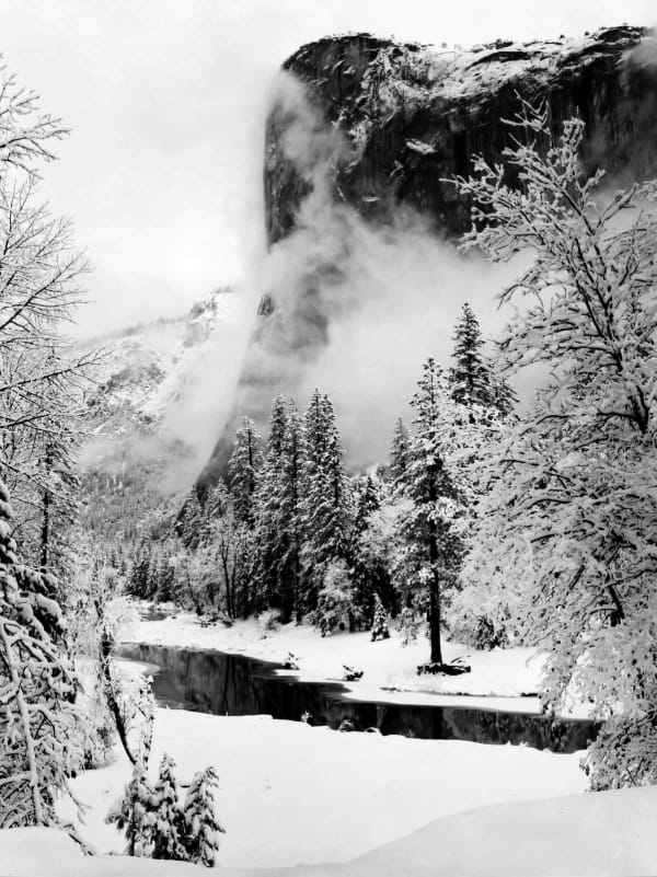 Ansel Adams, El Capitan, Winter, Yosemite Valley, California, 1948, printed c. 1960's