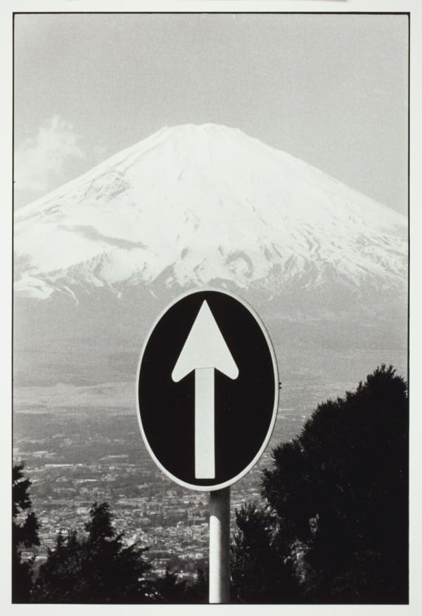 Elliott Erwitt, Mount Fuji and Sign, Mount Fuji, Japan, 1977