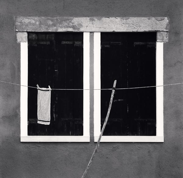 Michael Kenna, Washing Line, Burano, Venice, 2021