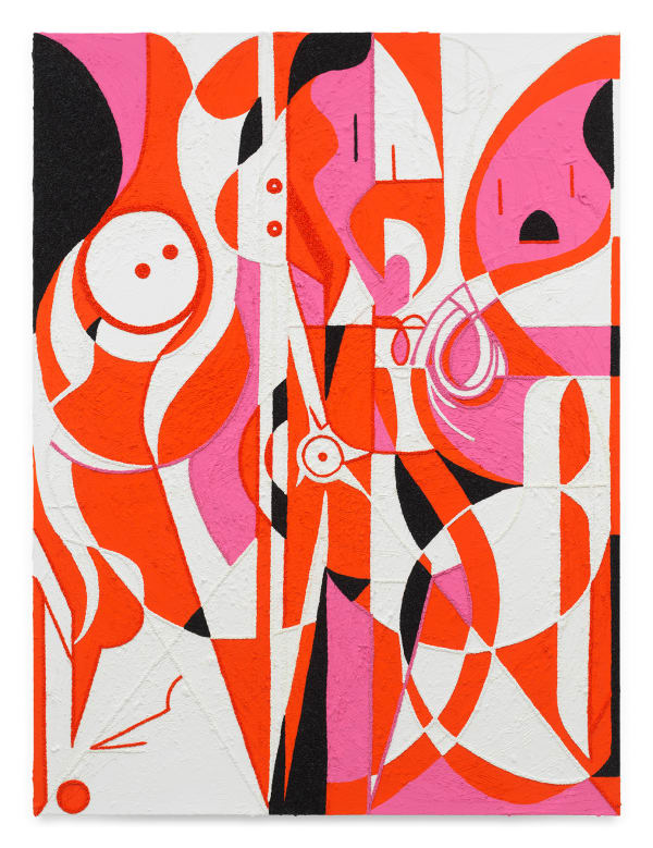 TRACY THOMASON Flag (Dara), 2024-2025 Oil and marble dust on linen 72 3/8 x 54 1/4 inches 183.8 x 137.8 cm