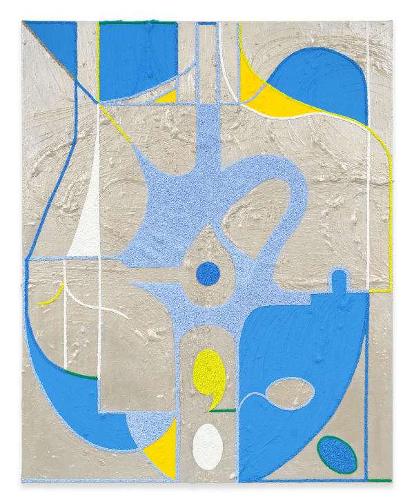 TRACY THOMASON This is an Organ, 2024-2025 Oil and marble dust on linen 60 1/4 x 48 3/8 inches 153 x 122.9 cm