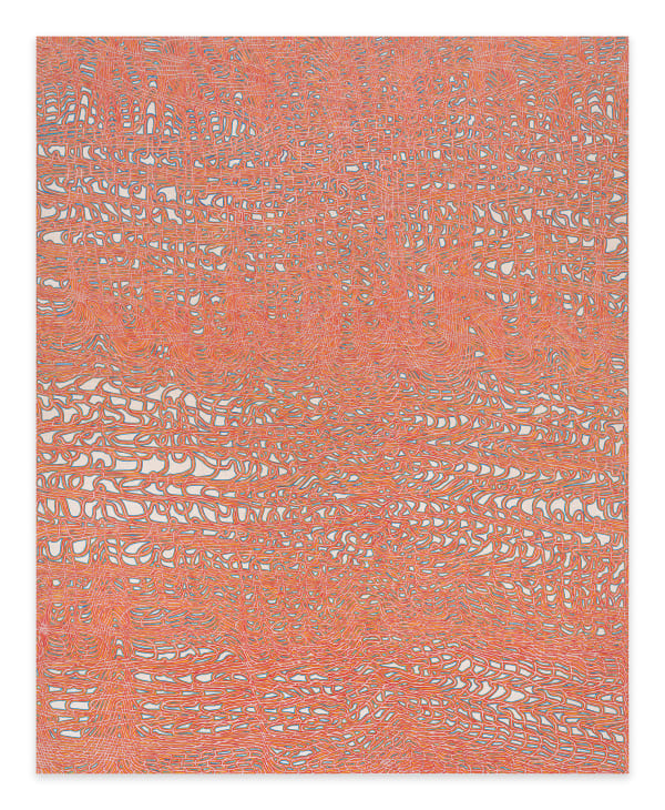 JAMES SIENA Striata, 2023 Acrylic and graphite on linen 60 x 48 inches 152.4 x 121.9 cm