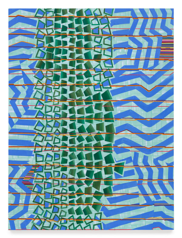 LISA CORINNE DAVIS Temporal Terrain, 2025 Oil on canvas 80 x 60 inches 203.2 x 152.4 cm