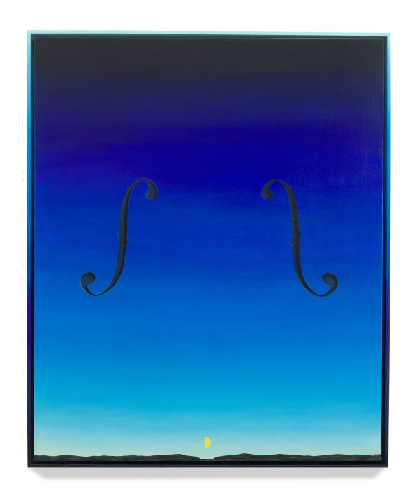 EMILY WEINER Resonance, 2025 Oil on linen in painted wood frame 35 x 29 x 1 1/2 inches 88.9 x 73.7 x 3.8 cm