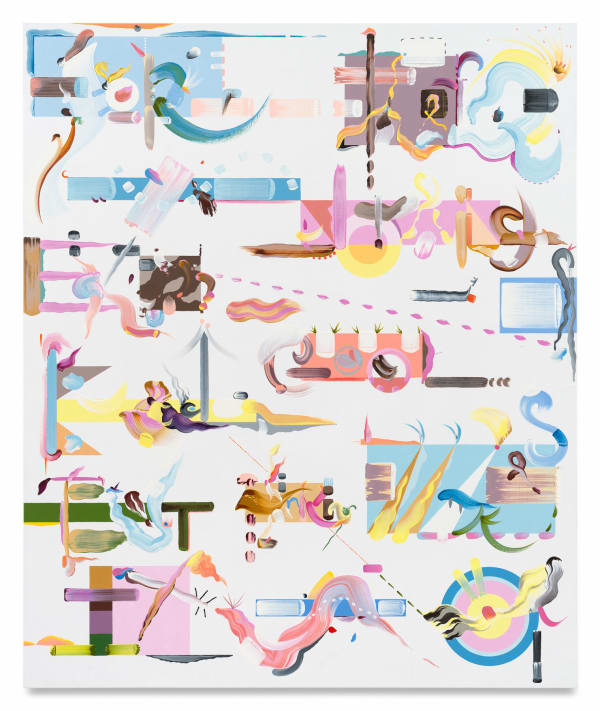 FIONA RAE For there is nothing either good or bad, but thinking makes it so, 2025 Oil and acrylic on linen 60 x 50 inches 152.4 x 127 cm