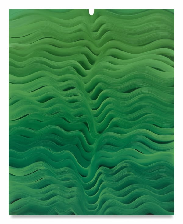 KARIN DAVIE Trespasser no. 1 (Small), 2025 Oil on linen over shaped stretcher 40 x 32 inches 101.6 x 81.3 cm