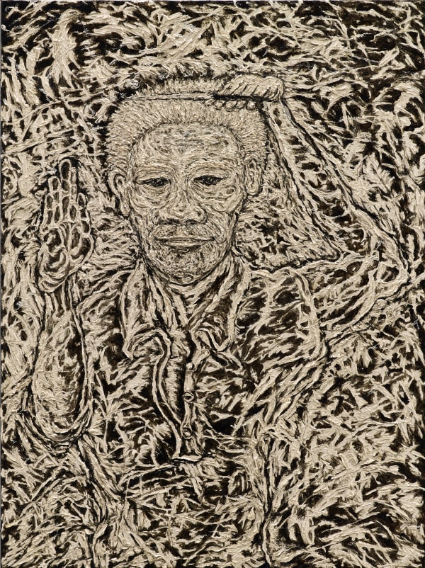 石晉華 , 《持剪刀的自畫像》 Self-Portrait with Scissors, 2016–2017